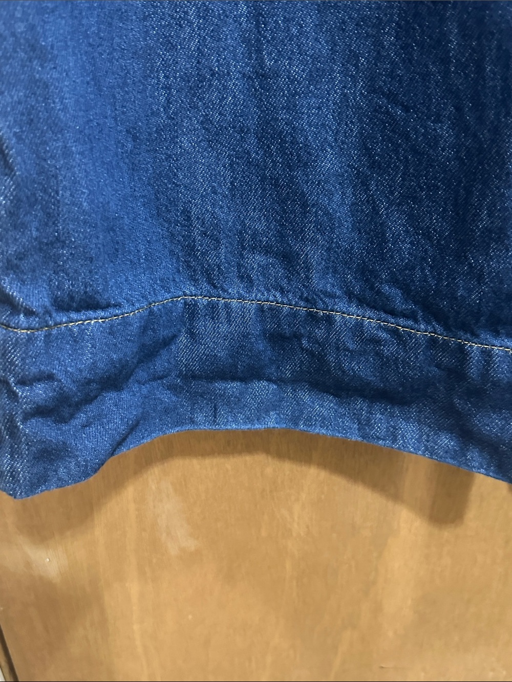 Reiss Navy Wide-Leg Denim Trousers - Picture 9 of 12